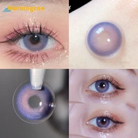 morningcon laser purple myopia prescription soft colored contact lenses for eyes small beauty pupil make up natural yearly