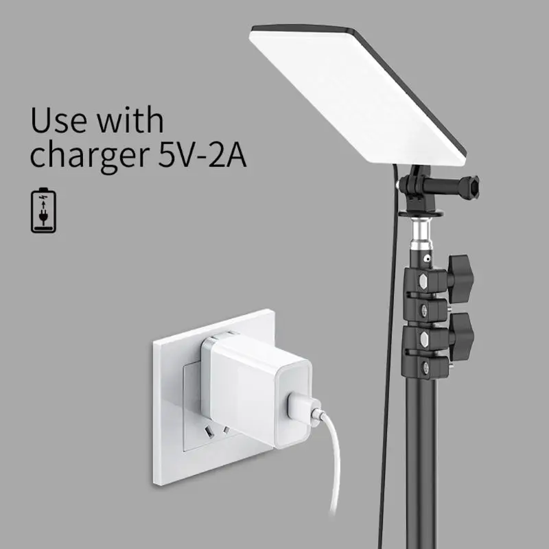 

HX6A 84pcs LED USB Powered Lamp With Tripods LED Light 2m Cable for Outdoor Camping Picnic Home Live Stream Video Photos