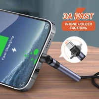 3a micro usb type c cable fast charging 3 0 mobile phone holder data cable type c usb c charging cable for apple samsung xiaomi
