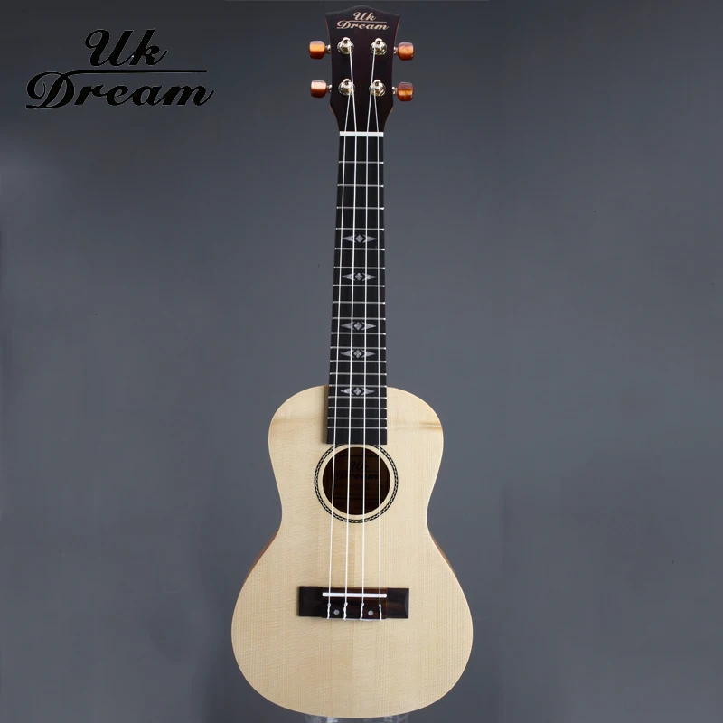 UK DREAM 23 дюймов Гавайская елка концертная мини гитара Закрытая ручка 4 струны ель