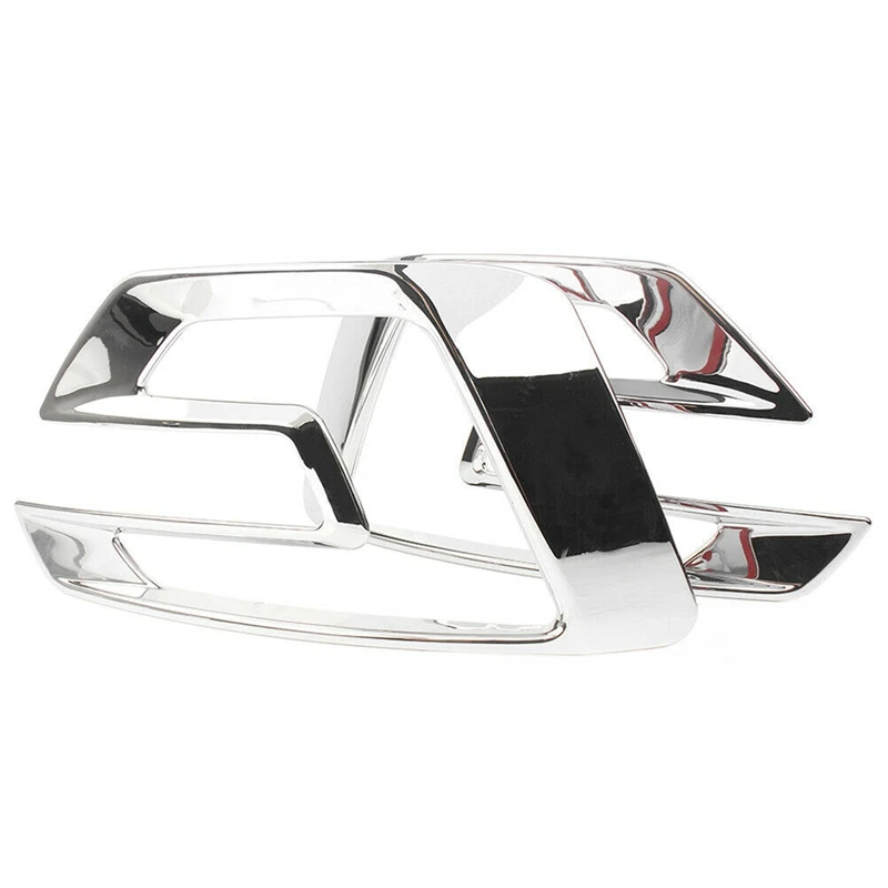 

2Pcs Car Front Fog Lamp Decorative Frame Fog Lamp Decorative Cover for Ford Explorer Sport 2016 2017