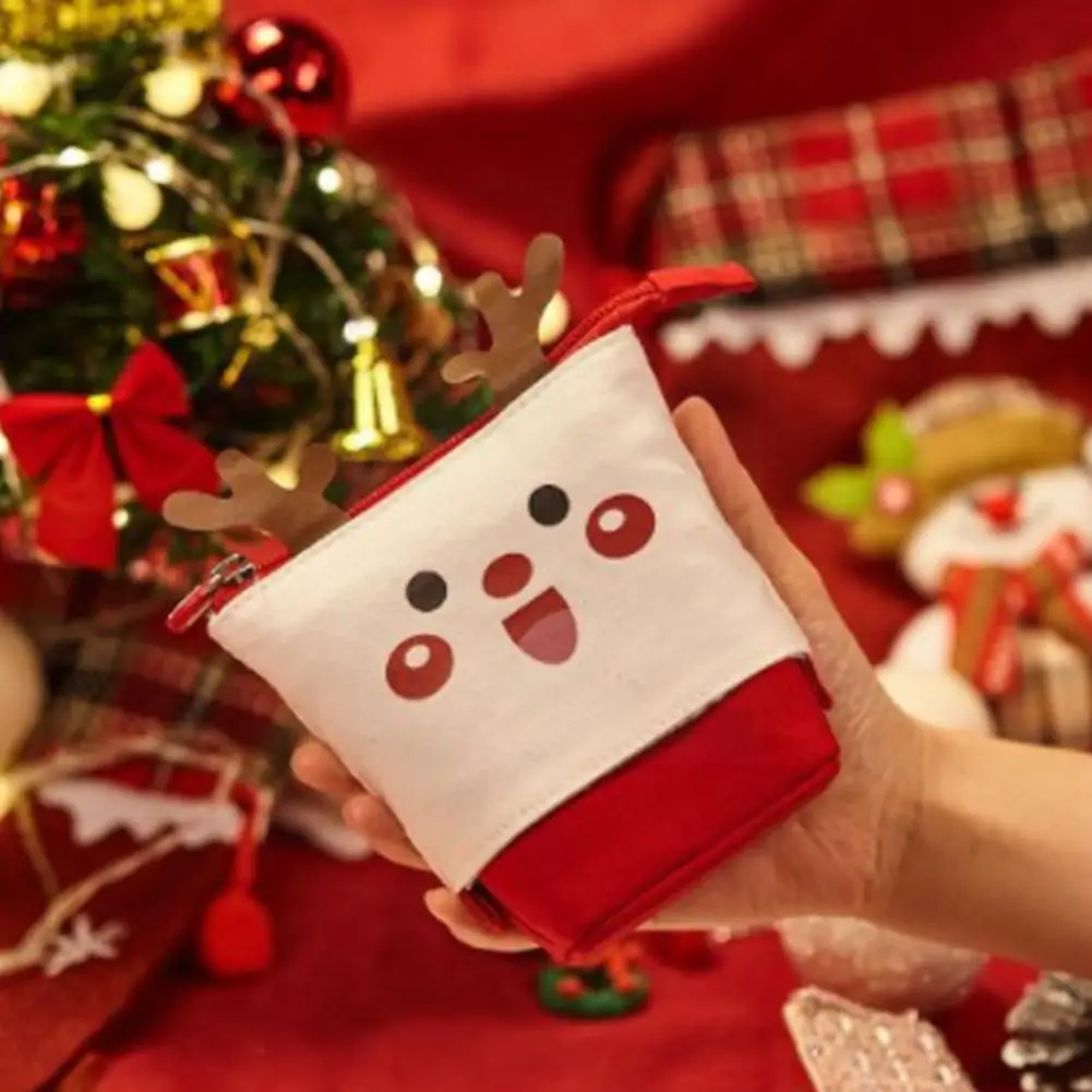 

Simple And Large-capacity Christmas Pencil Case Cute Pen Girl Japanese Bag Ins Pencil Holder School Supplies T7X0