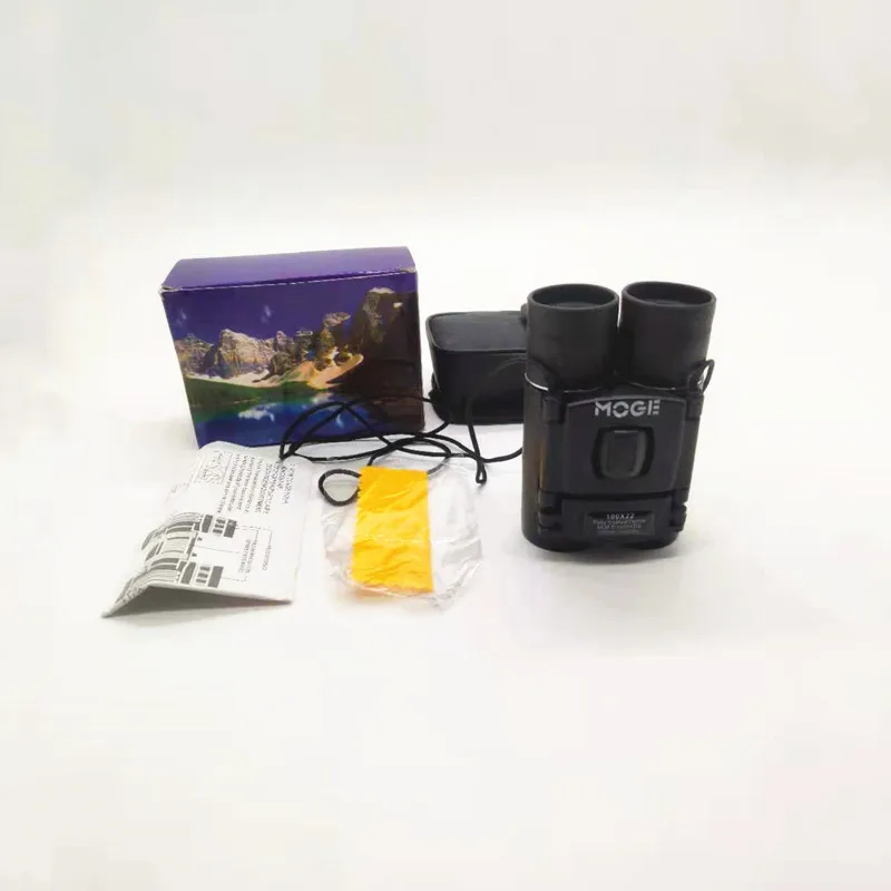 

100x22 HD powerful binoculars 3000M remote folding miniature telescope BAK4 FMC optics for hunting sports outdoor camping travel