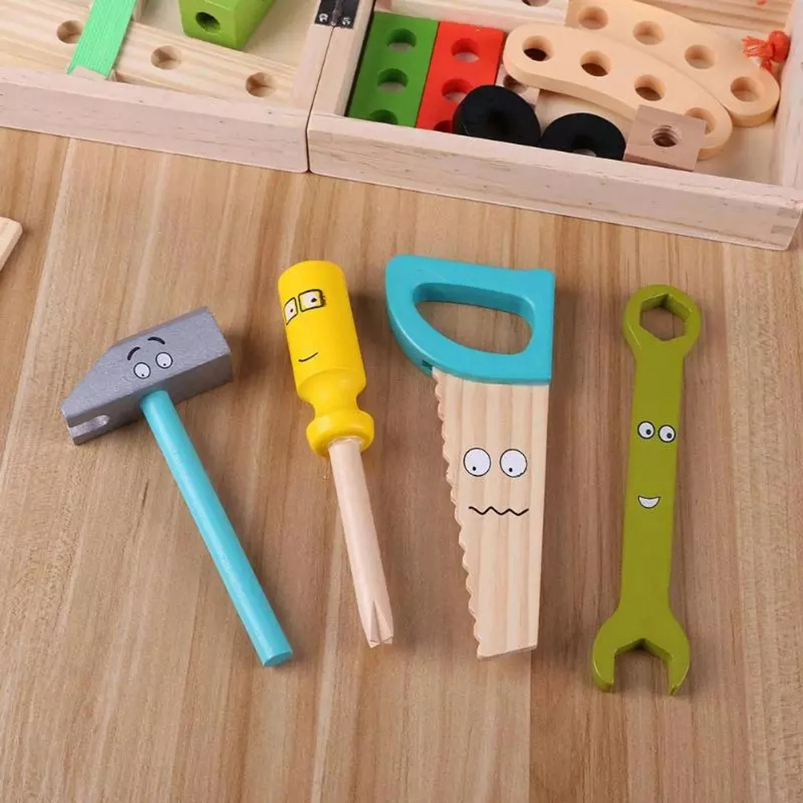 

Wooden Tool Repair Play Toys Set Pretend Playset Kids Toy Aged 4-6 Years Old