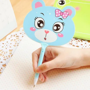 Новые милые животные в форме вентилятора креативная шариковая ручка мультяшная
