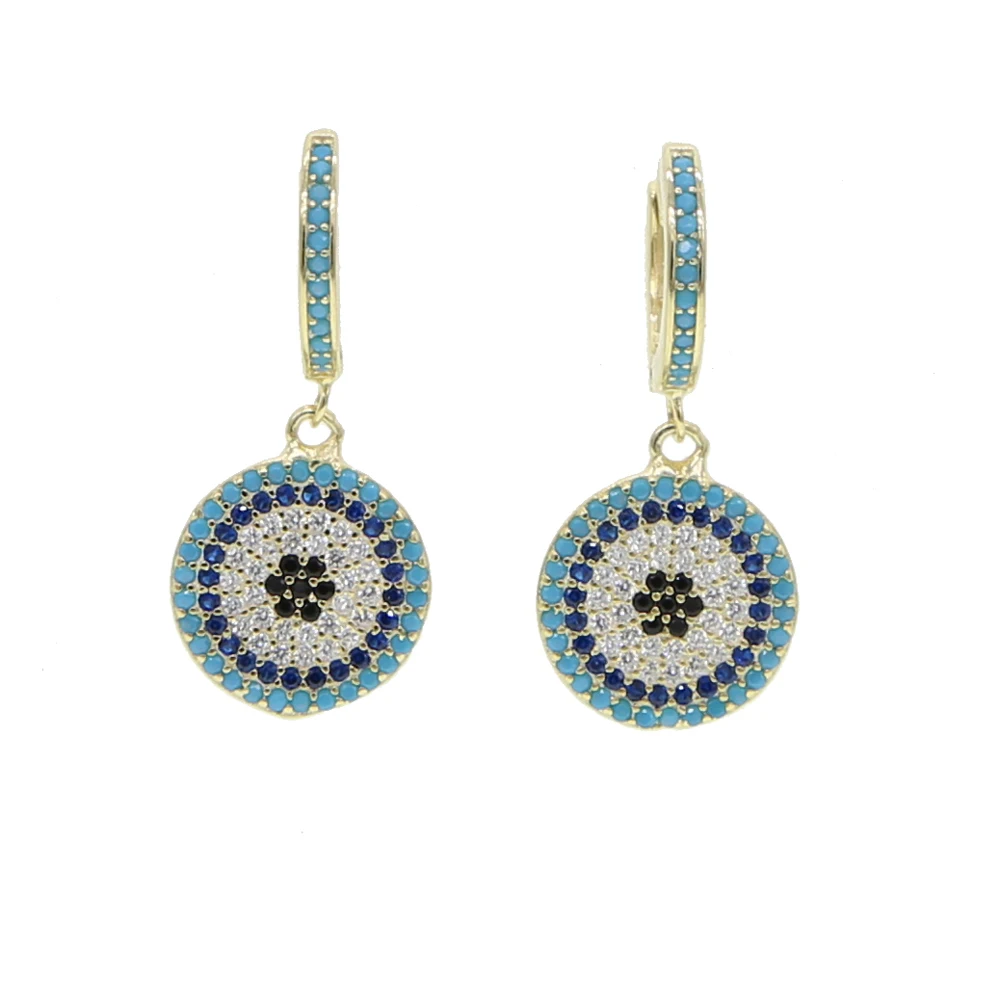 Классические богемные круглые серьги капельки из стерлингового серебра 925 пробы