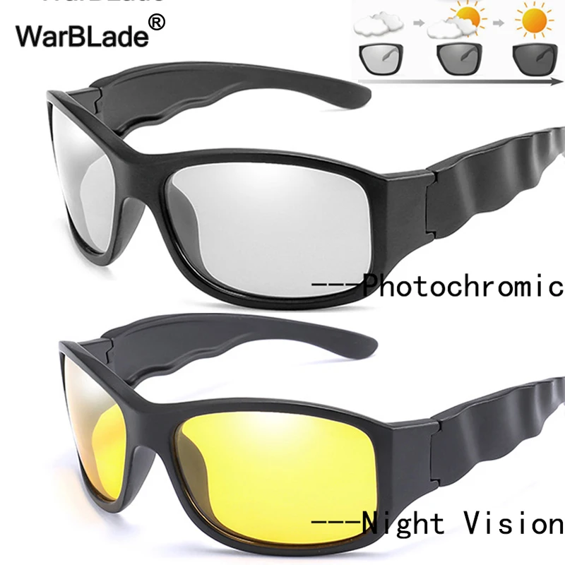 WarBlade 2020 поляризационные фотохромные солнцезащитные очки для мужчин ночного