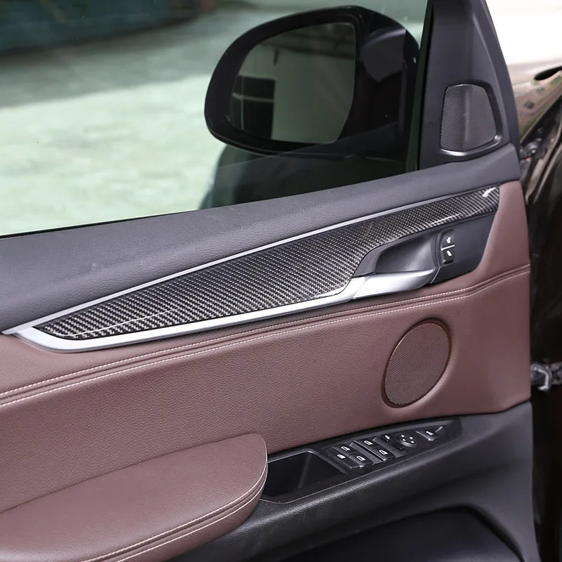 Для BMW X5 F15 2014 2018 Стайлинг автомобиля Настоящее углеродное волокно украшение