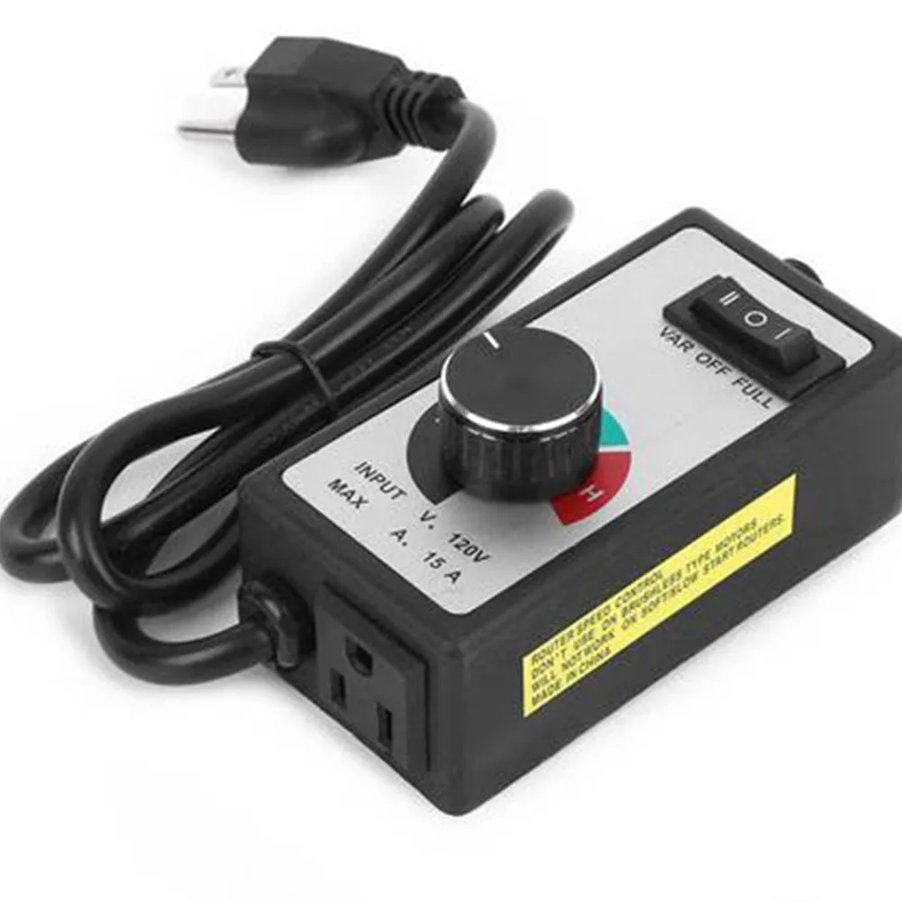 

1pcs 15A 150V Adjustable Router/Fan Speed Controller In-Line Fan Exhaust 1500W Fan Electronic Governor