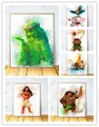 Полная Алмазная Disney с героями мультфильма Моана; Акварель 5ddiy алмазов картина мультфильм животных вышивка крестом 5D Стразы детский подарок