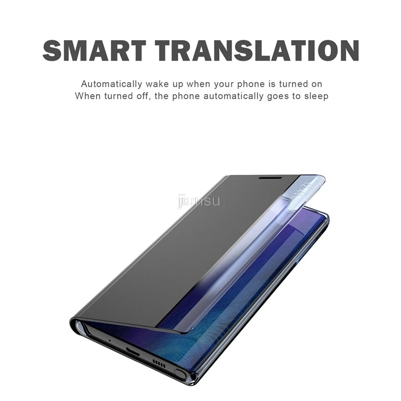 

Smart Mirror View Flip Case For Xiaomi Redmi Note 9s Luxury Leather Protective Cover For Redmi Note 9 8S Pro max Mi 10 Coque