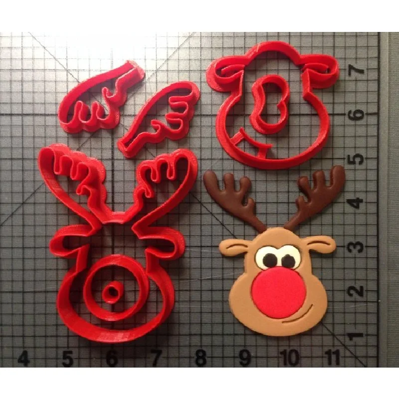 Рождественские животные обезьяна Пингвин красная роза Олень Рудольф Санта Клаус