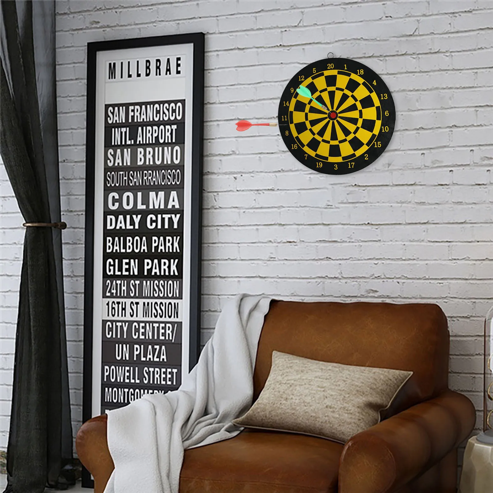 

Dartboard High Quality Dart Board With Round Thin Wires And Wooden Material Durable Dartboard The Unbeatable Dart Set juguetes