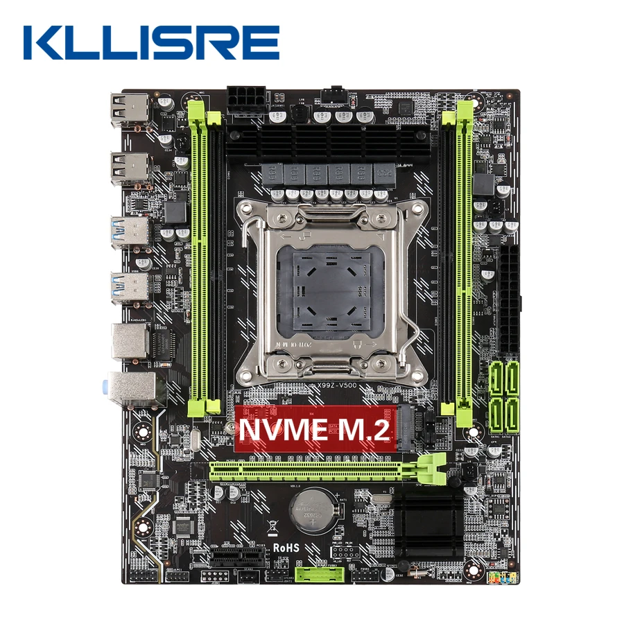 Материнская плата Kllisre X99 поддерживает DDR3 и DDR4 LGA2011 3 с M.2 слотом NVME SATA3.0