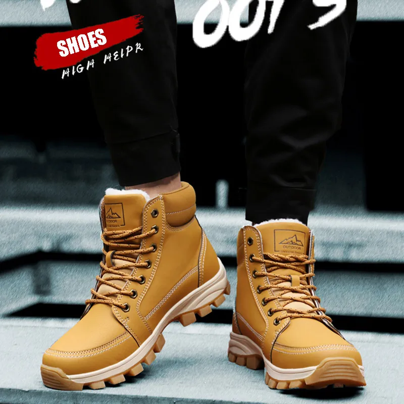 

Популярные мужские зимние ботинки; Походные ботинки; Теплая Нескользящая зимняя обувь с амортизацией; DO2