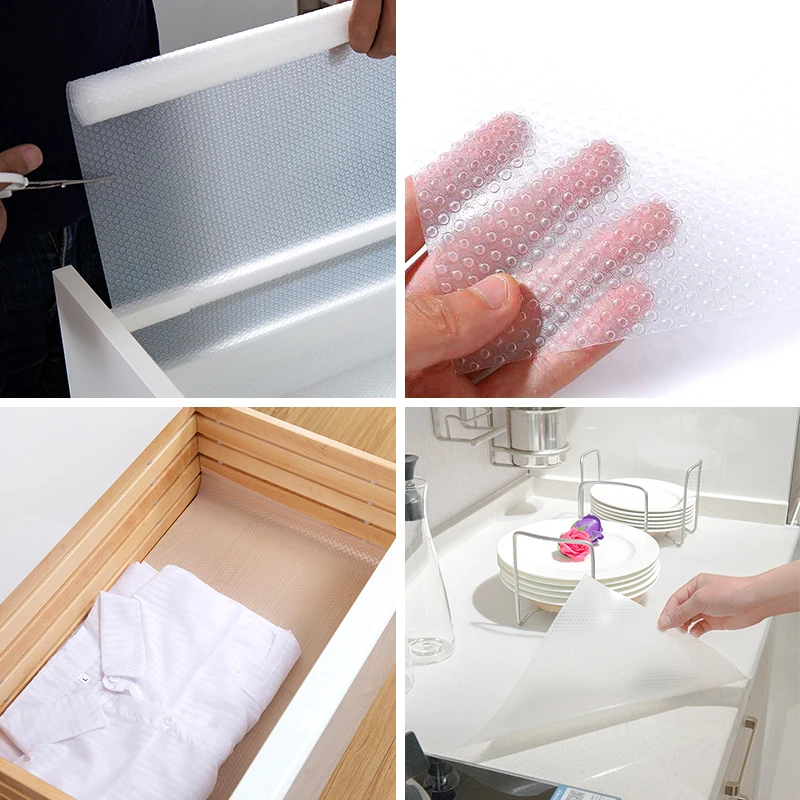 

Drawer Mat Shelf Cover Liners Cabinet Mat Liners Non Slip Waterproof Oilproof Non-Adhesive Closet Placemat Table Pad Paper