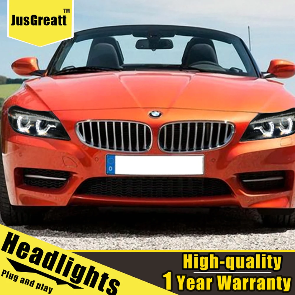 

A Pair For BMW Z4 LED Headlights 2009-2016 HID Head Lamps Bi Xenon Beam Fog Daytime Running Lights Dynamic Turn