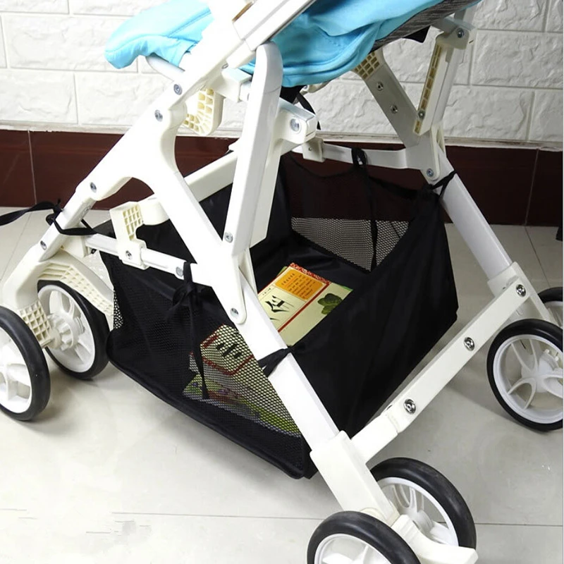 Cesta organizadora para cochecito de beb&eacute;, bolsa de almacenamiento port&aacute;til, cesta para el cuidado del beb&eacute; reci&eacute;n nacido, accesorios para cochecito infantil-3