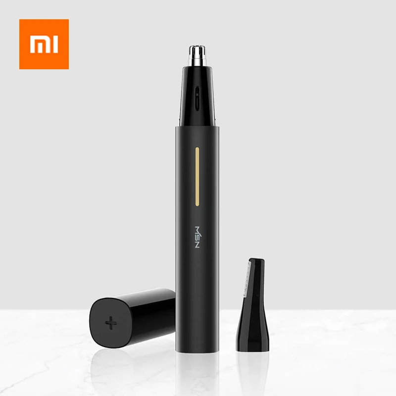 

Xiaomi 2-in-1 Electric Nose Hair Trimmer Portable Nose Hair Temple Eyebrow Shaver Clipper Waterproof Safe Cleaner Tool for Men