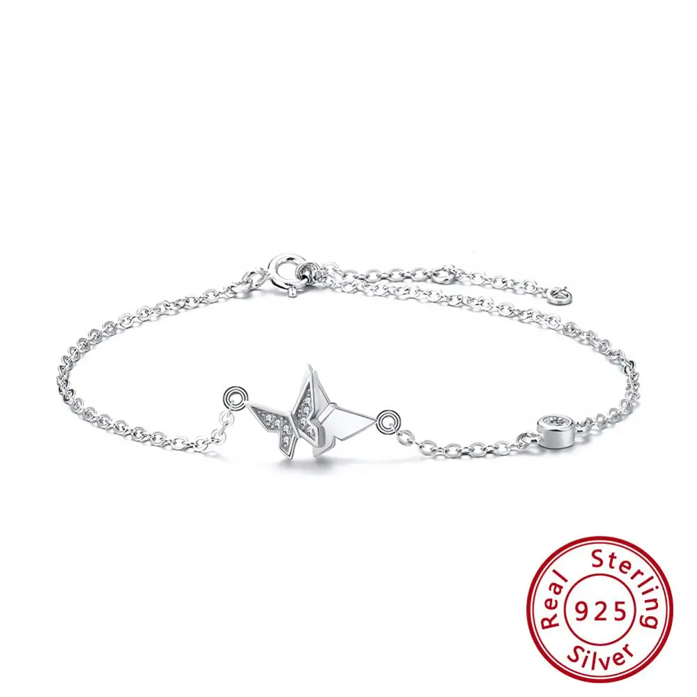 SB51 ORSA JEWELS 925 Браслеты стерлингового серебра для Для женщин сердечными амулетами AAA ослепительно CZ Женская мода вечерние ювелирные изделия подарок ASB02 - Цвет камня: SB51