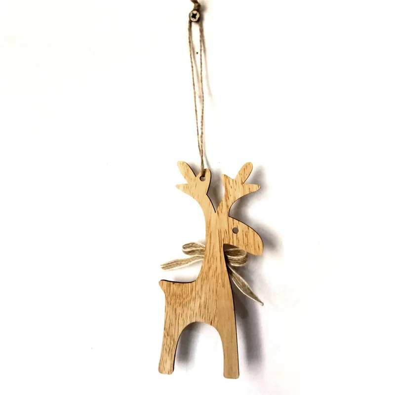 2020 рождественские деревянные поделки Рождественский бант украшение лося