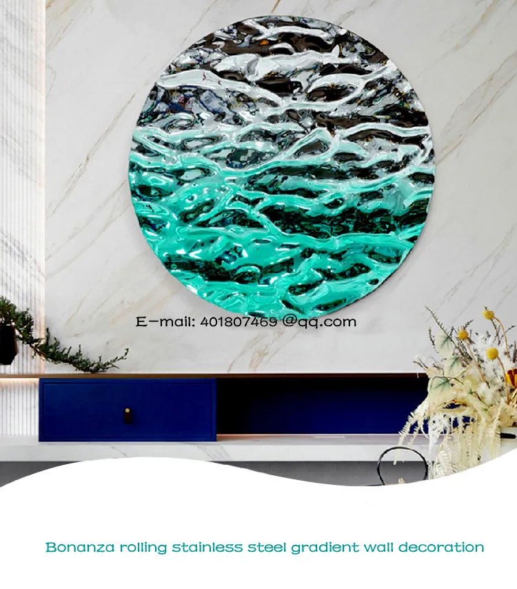 

stainless steel wall decoration hotel model room living room dining room background wall decoration wall hanging pendants