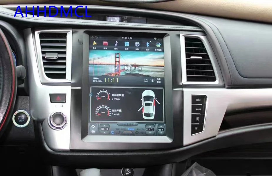 Мультимедийный плеер в стиле Tesla автомобильная стереосистема на Android с GPS