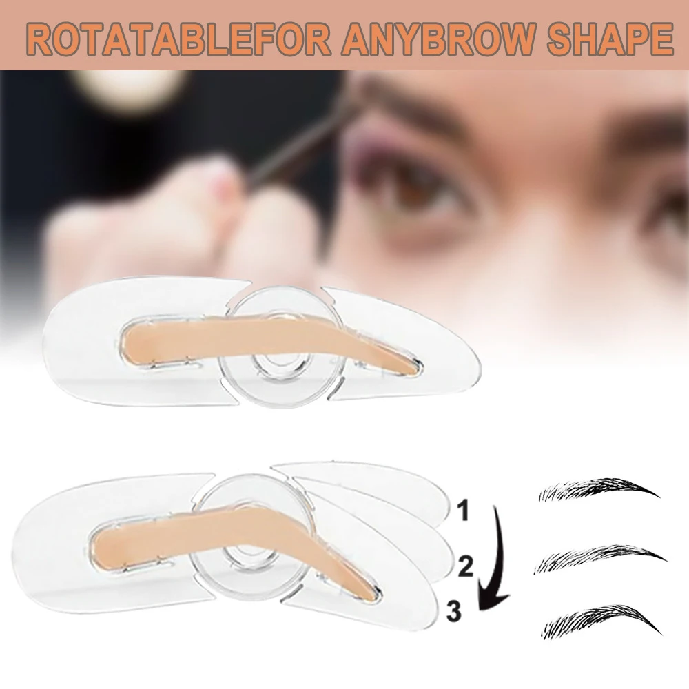 

Adjustable Perfect Eyebrow Stamp 5 Colors Quick Makeup Eyebrow Powder With Eyebrow Brush Professional Brow Stamp Long Last