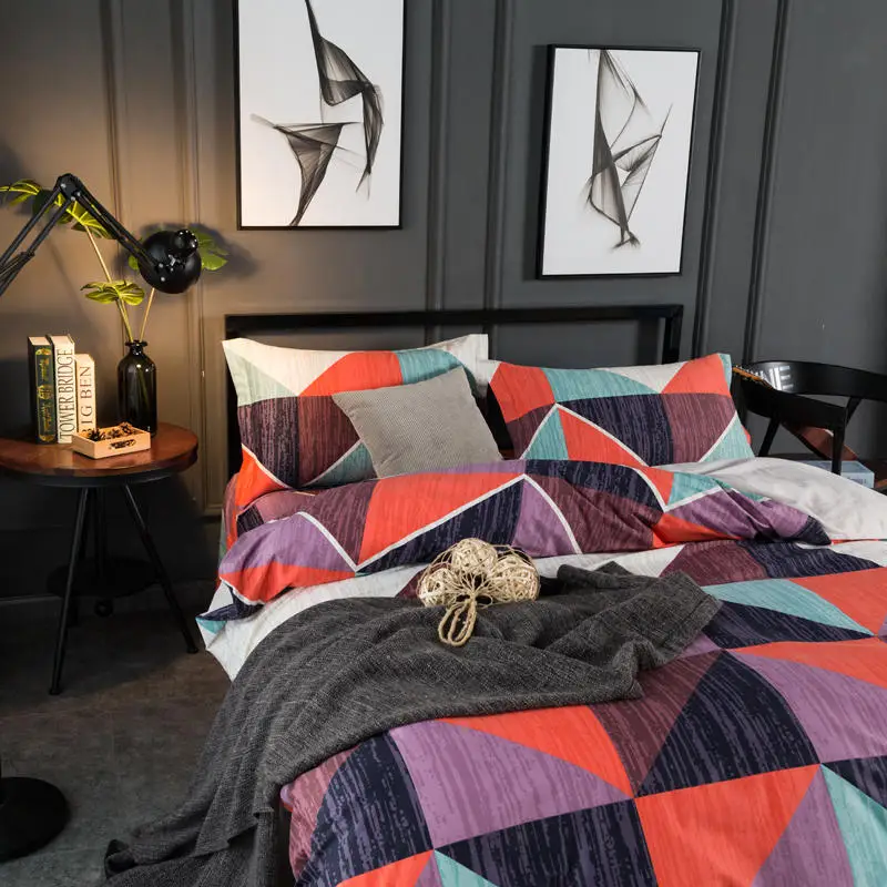 Пододеяльник и 2 Наволочки 1 шт. Комплект постельного белья пододеяльник-пазл