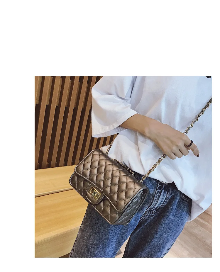 Женская маленькая квадратная сумка из искусственной кожи с цепочкой и мини-цепочкой гарантирует качество сумки