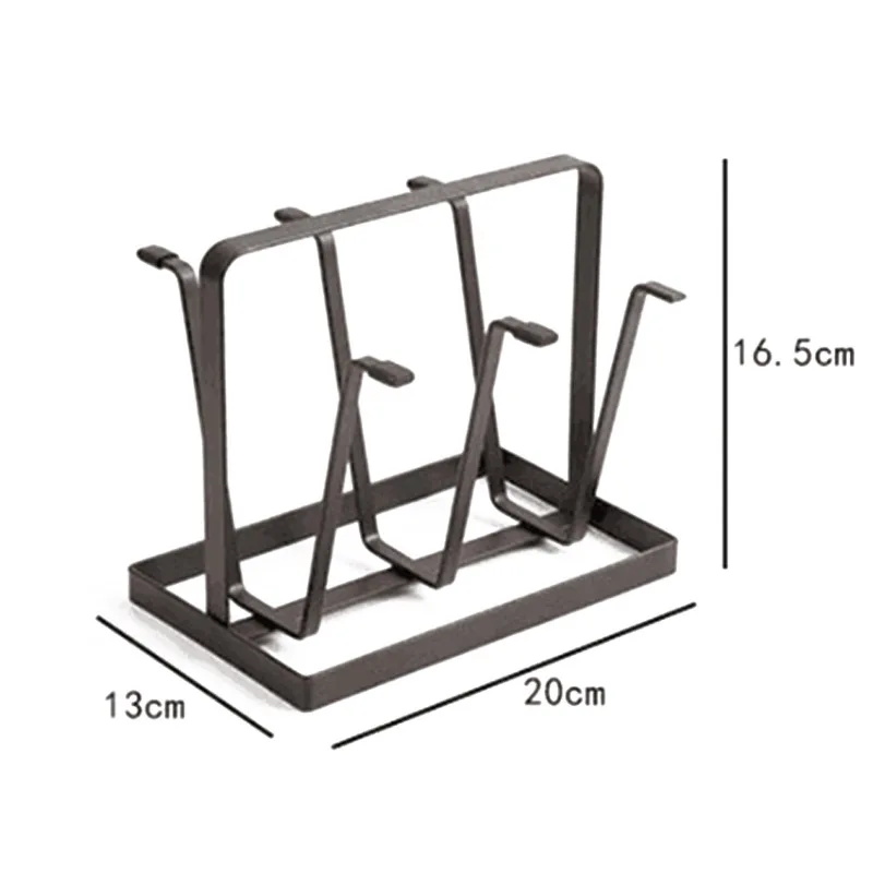 Подставка для сушки чашек нескользящая железная подставка кружек с крючком