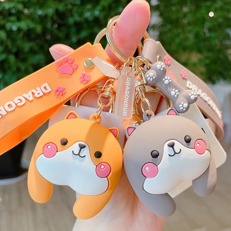 Брелок в японском стиле с изображением корги аниме-куклы | Украшения и аксессуары