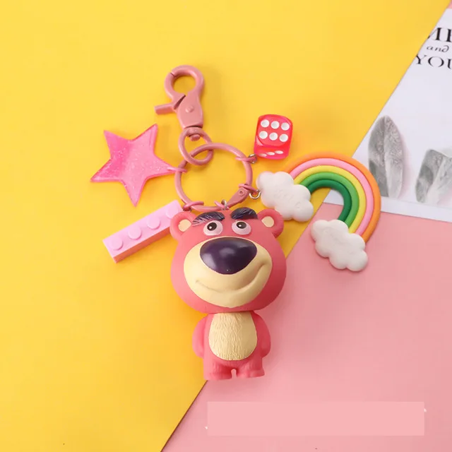 Disney рисунок Микки и Минни Маус брелки для ключей древесно-История игрушек брелок