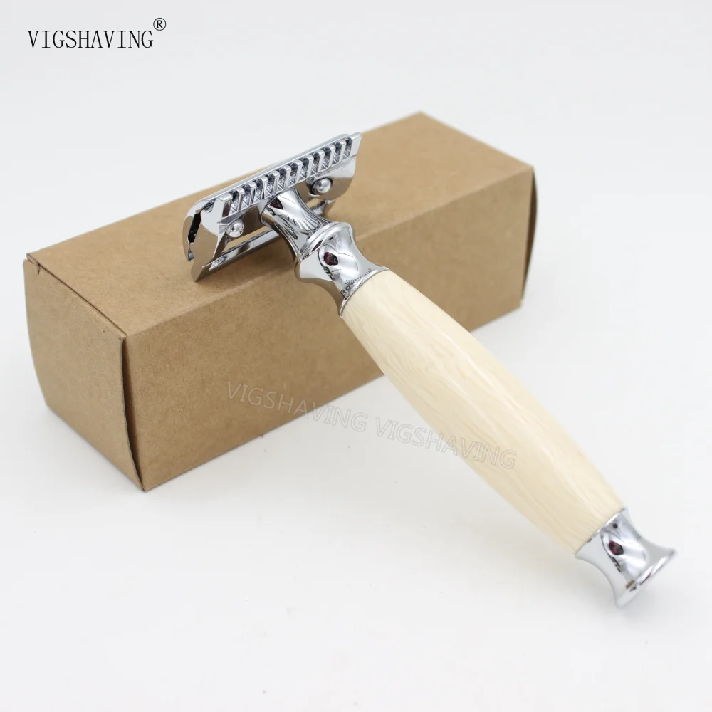 Рекламная цена полимерная Ручка хромированная расческа Безопасная бритва с