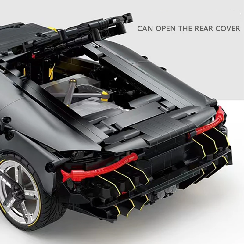 Technic black Lamborghinis Centenario Roadster 1:12 Супер спортивный автомобиль строительные блоки