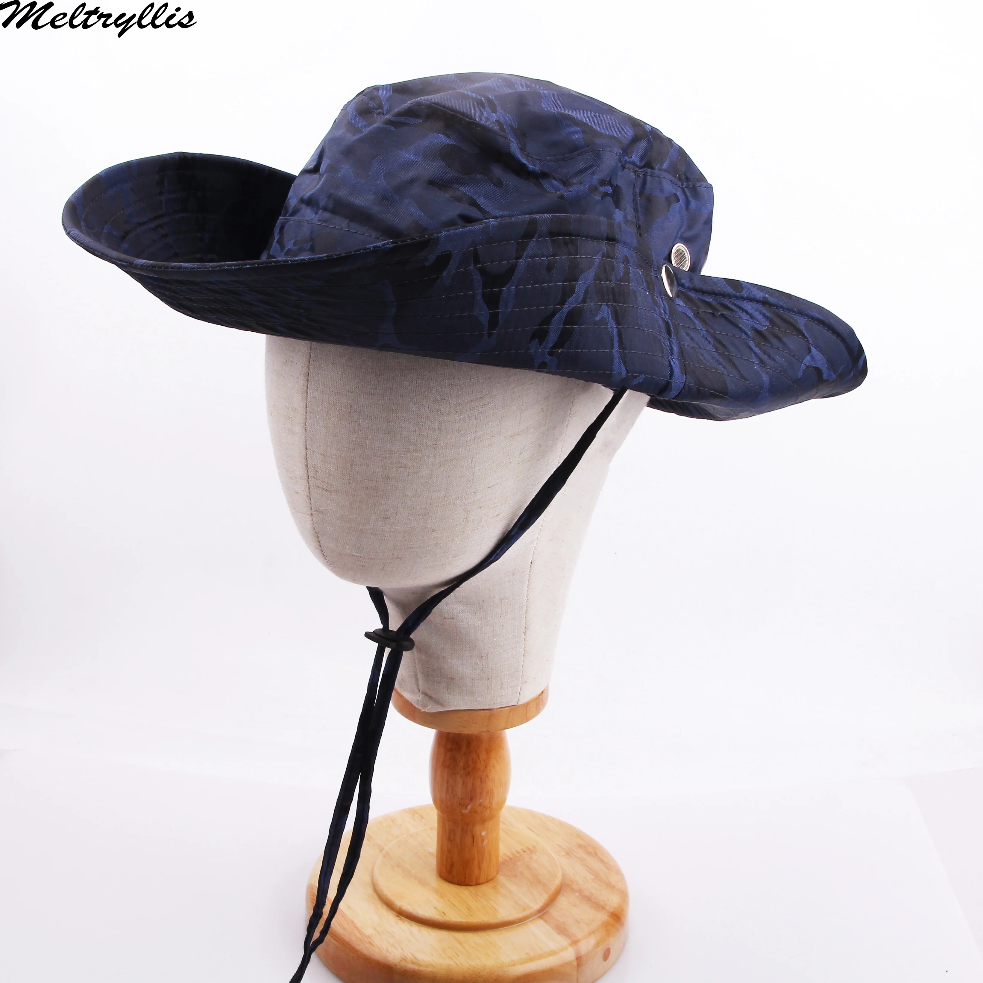 Панама в стиле милитари для мужчин и женщин модная камуфляжная шляпа с завязками