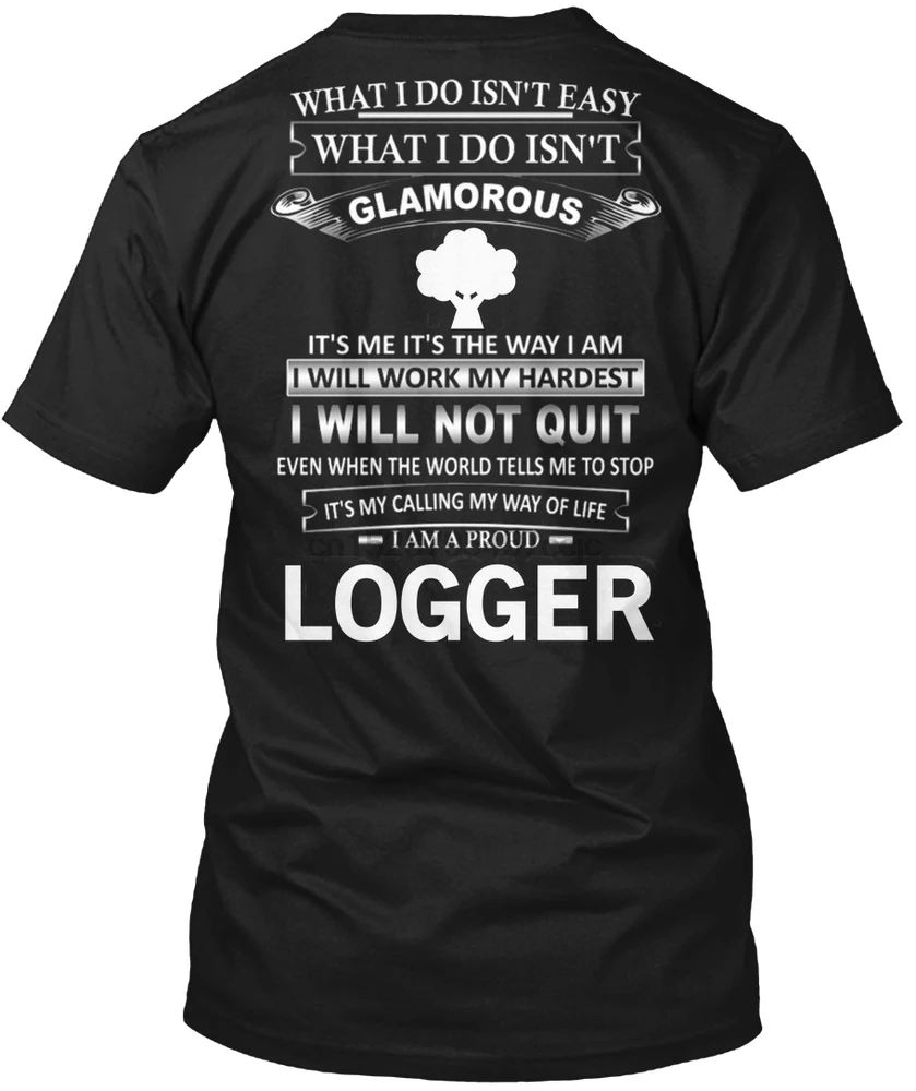Мужская футболка I AM A PROUD LOGGER женская | одежда