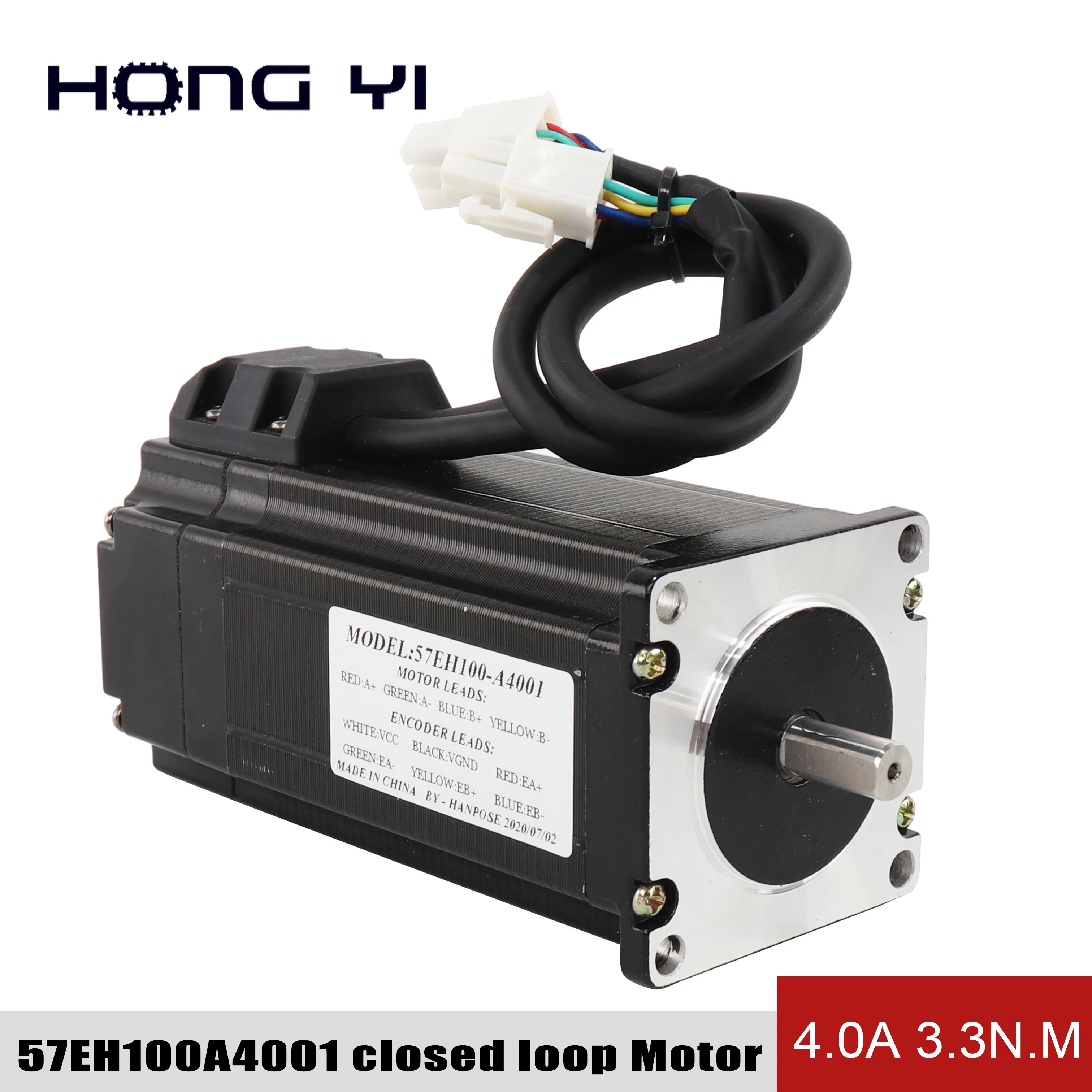 Шаговый Серводвигатель Nema23 с замкнутым контуром 57EH100A4001 57X100mm для 3D принтера