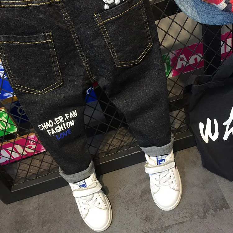 Джинсы для маленьких мальчиков джинсы 2 7 лет брендовая детская одежда детские