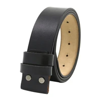 quality leather casual belt for men mens business jeans pants accessories adjustable waist belt without buckle