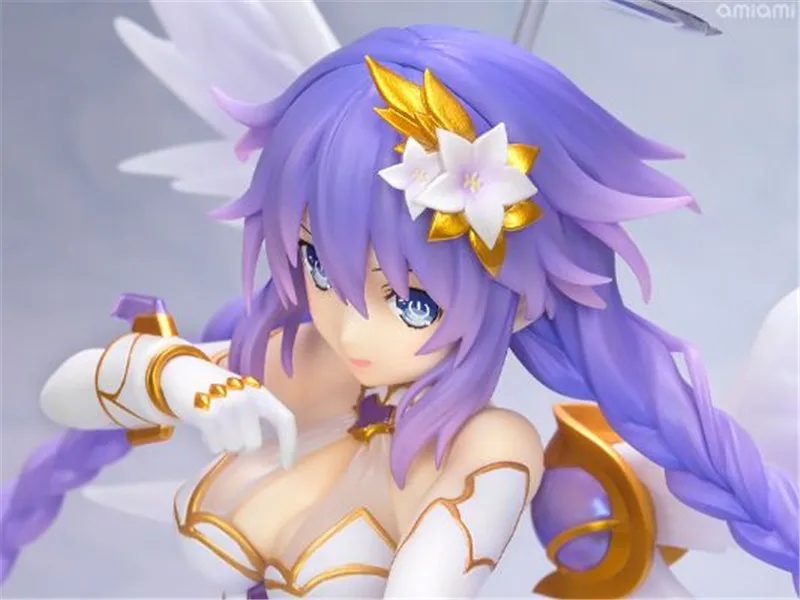 

25cm Japanese Anime Hyperdimension Neptunia Purple Heart Neptune PVC Action Figures Collection Model Toys for Gift 1/6 Japan
