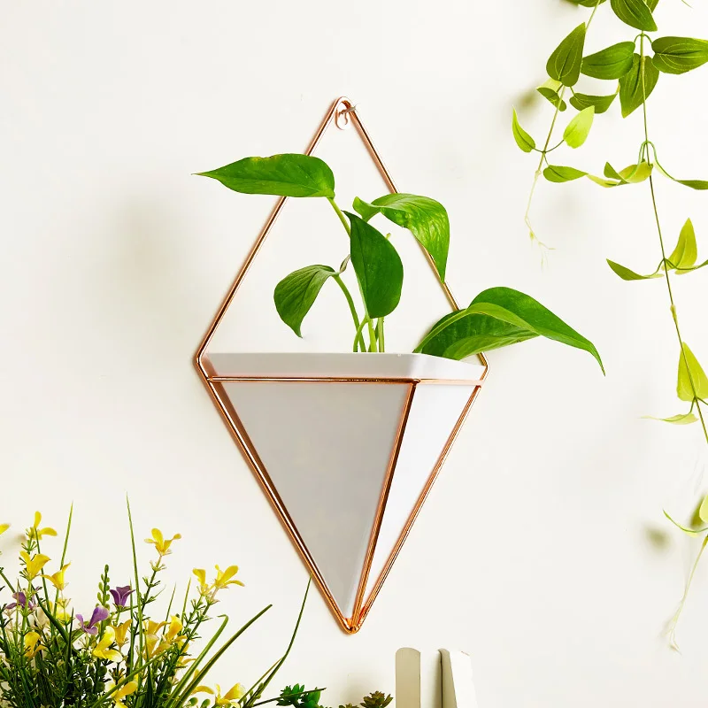 Висячие геометрической формы цветка держатель горшков сад сочные украшения из