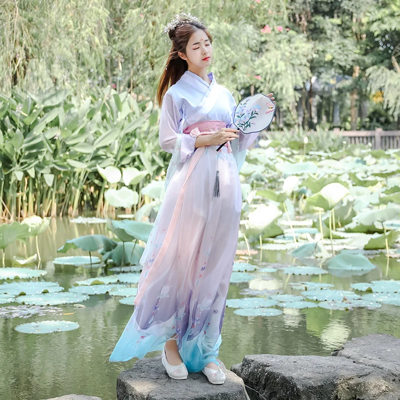 

Hanfu Women Tang Dynasty Traditional Chinese Clothing For Women Modern Hanfu Dress Daily Wear Dresses Fairy Elegant Long Girl