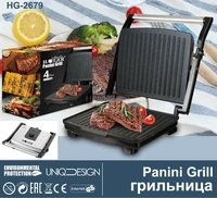 Grill Household Kitchen Appliances Barbecue Machine Grill Electric Hotplate Smokeless Grilled Meat Pan Contact Grill Sonifer