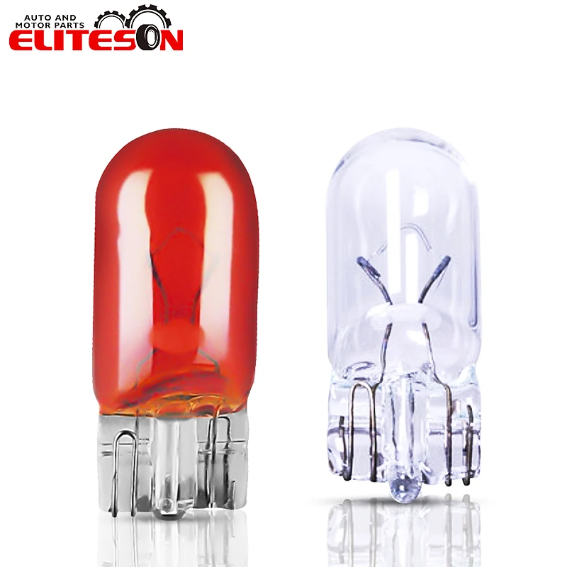 

Eliteson 1PC T10 Halogen Bulbs For Car Turn Signal Lights 12V W5W 3000K 1PC Amber Yellow Interior Clearance Lamps