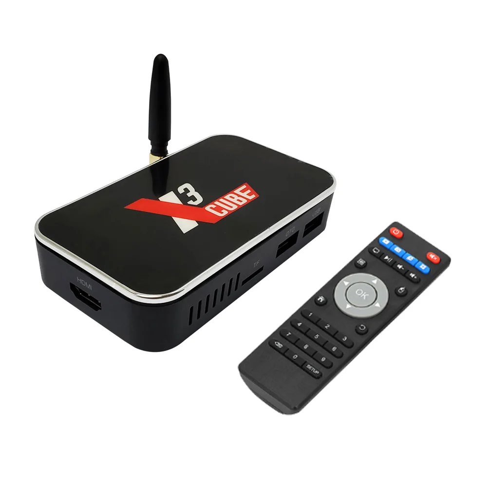 ТВ приставка Ugoos X3 Cube на Android Amlogic S905x3 LPDDR4 2 ГБ 16 4G Wi Fi LAN RJ45 1000 м 4k HD Cube|ТВ-приставки и