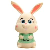 3045cm kawaii rabbit plush toys pink green brown lucky bunny stuffed toy plushies soft doll appease pillow for children girls