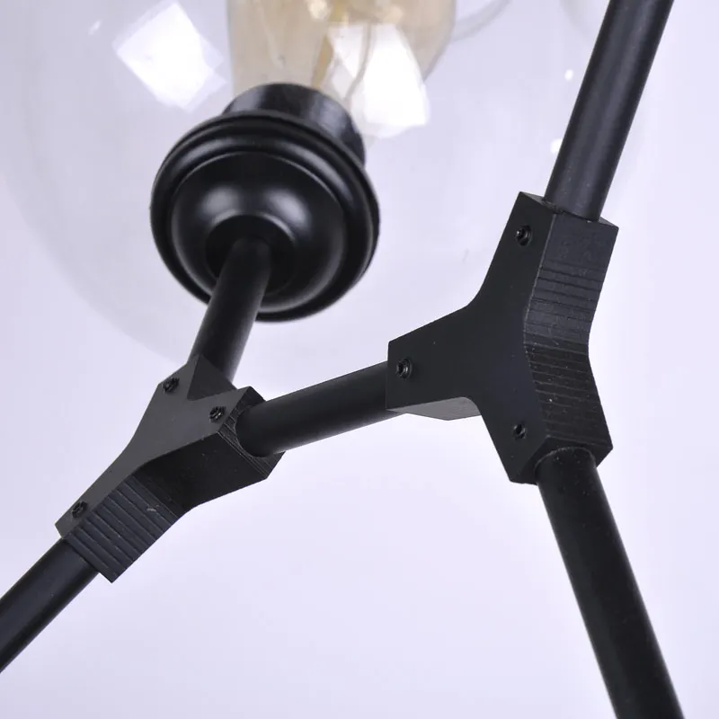 Люстра из скандинавского стекла с золотым блеском для гостиной спальни кухни E27