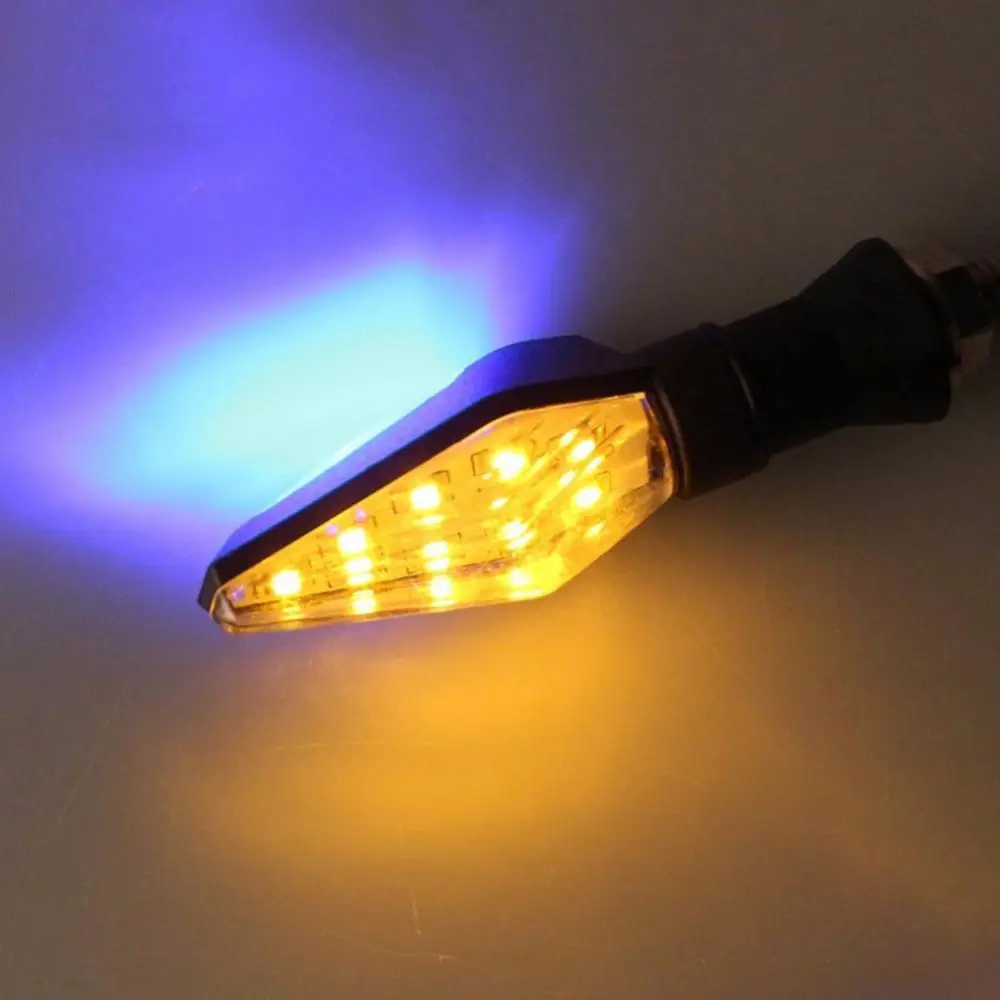

2Pcs/Set Motorcycle Bright LED Turn Brake Reverse Backup Signal Light Bulb Modified Turn Signal Double-sided Lamp Indicators