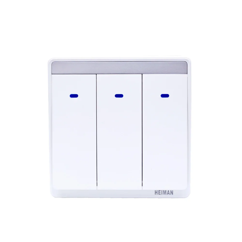3 канальный настенный выключатель питания Zigbee для умного дома совместим со